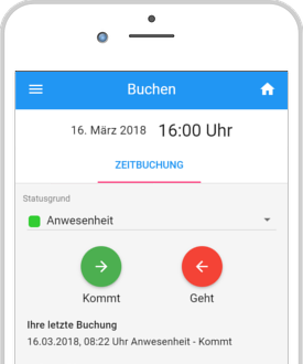 Zeiterfassung per App