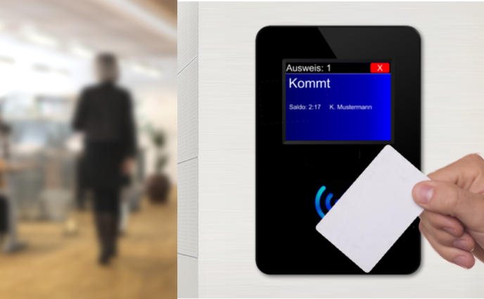 Zeiterfassung an RFID Zeiterfassungsterminals